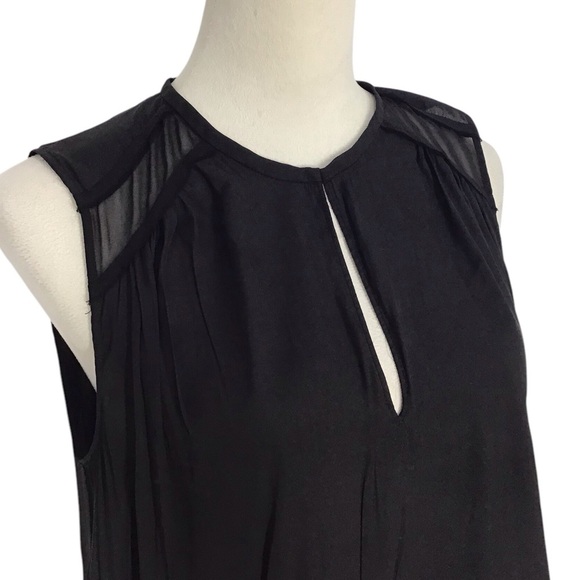 Ramy Brook Black Sleeveless V Neck Mini Dress Size Medium - Picture 4 of 6